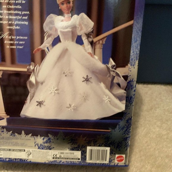 Mattel Holiday Princess Barbie Walt Disney Cinderella Doll 1996 - Picture 4 of 5